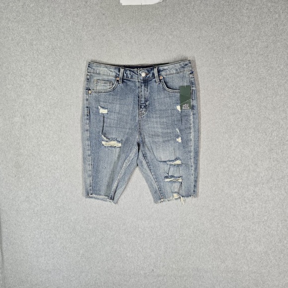 wild fable Pants - Wild Fable Women Shorts 6 /‎ 28 WAIST Light Blue Denim Biker Distressed NWT